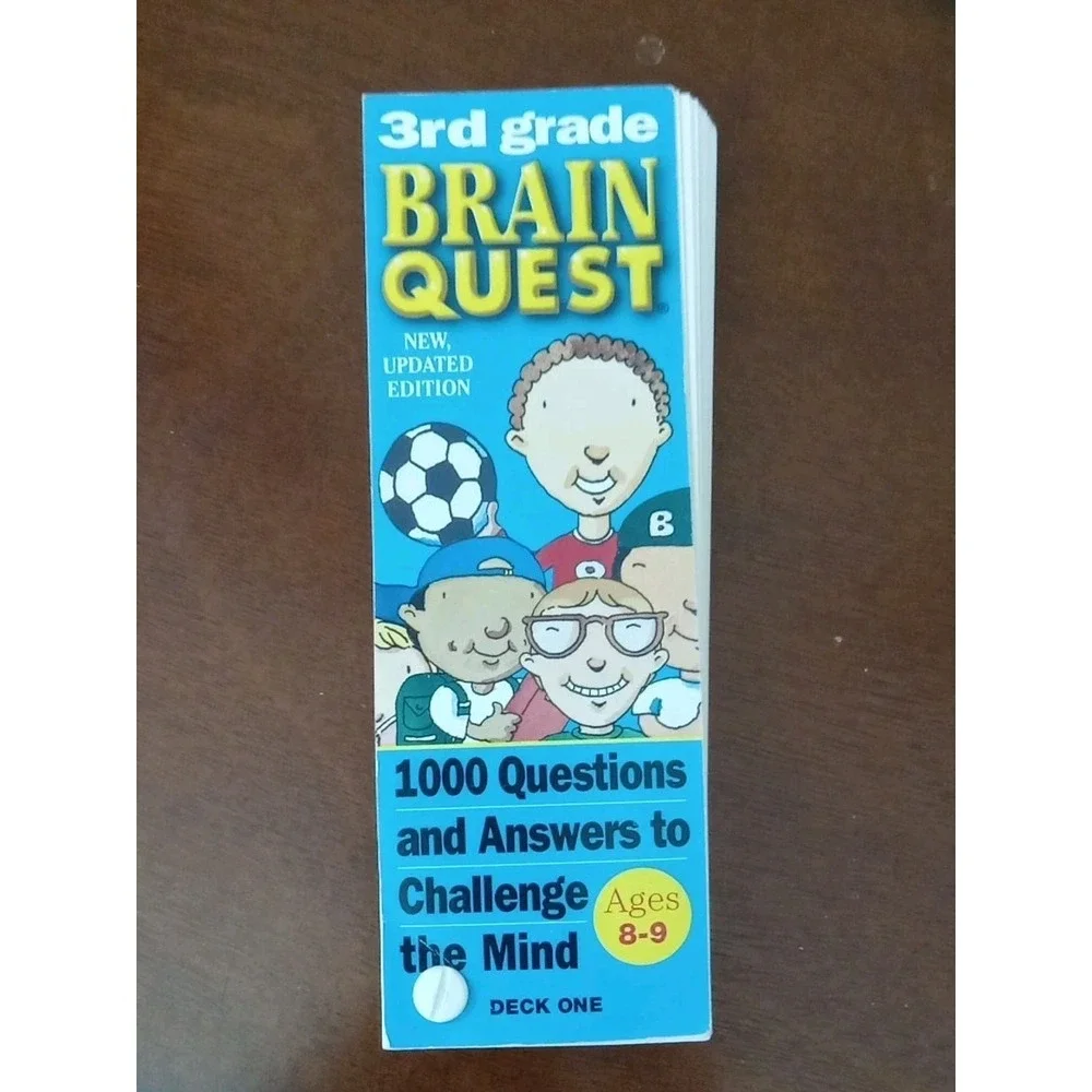 Brain Quest Lot 3rd Grade New Updated Edition Deck One & Two 1990's Teaching Aid